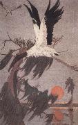 Charles Livingston Bull The Stork of the Woods Spain oil painting artist